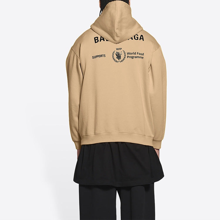 Balenciaga x World Food Programme Medium Fit Hoodie 'Beige' 600583TJVK49605 - 5