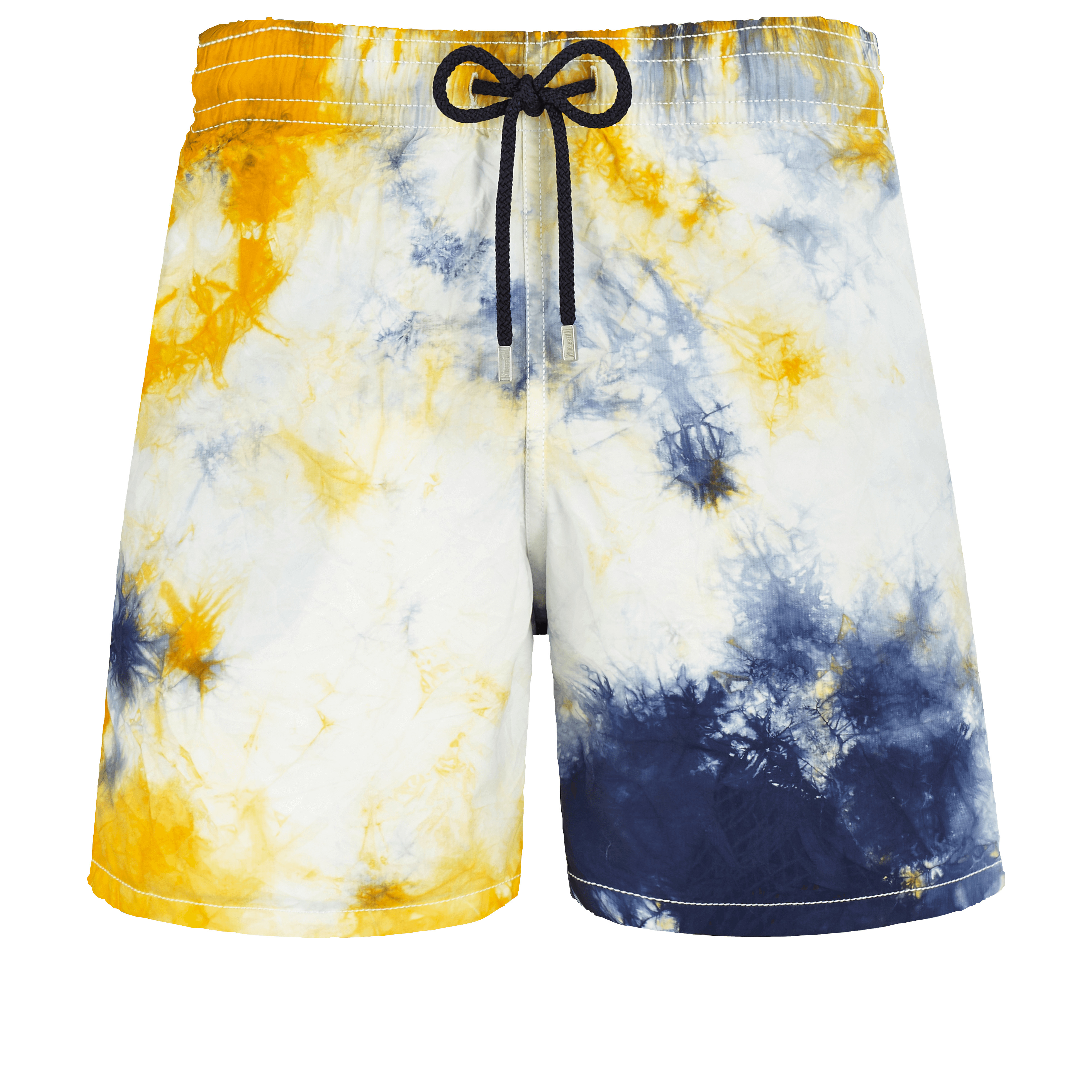 Men Swim Trunks Tie-Dye in Navy - 1