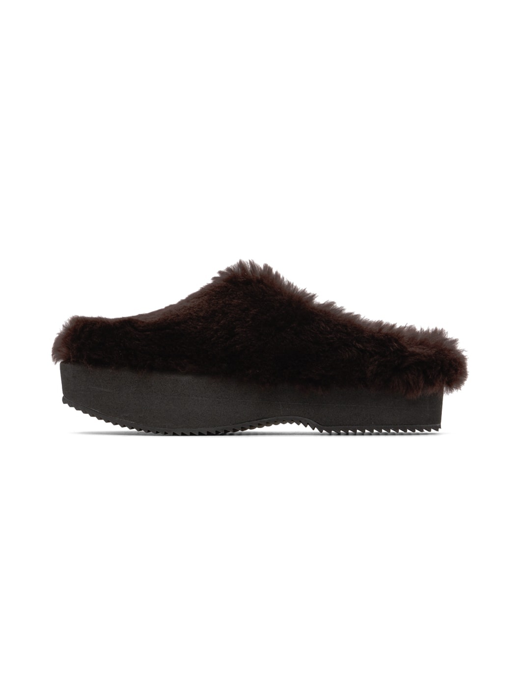 Brown Shearling Slippers - 3