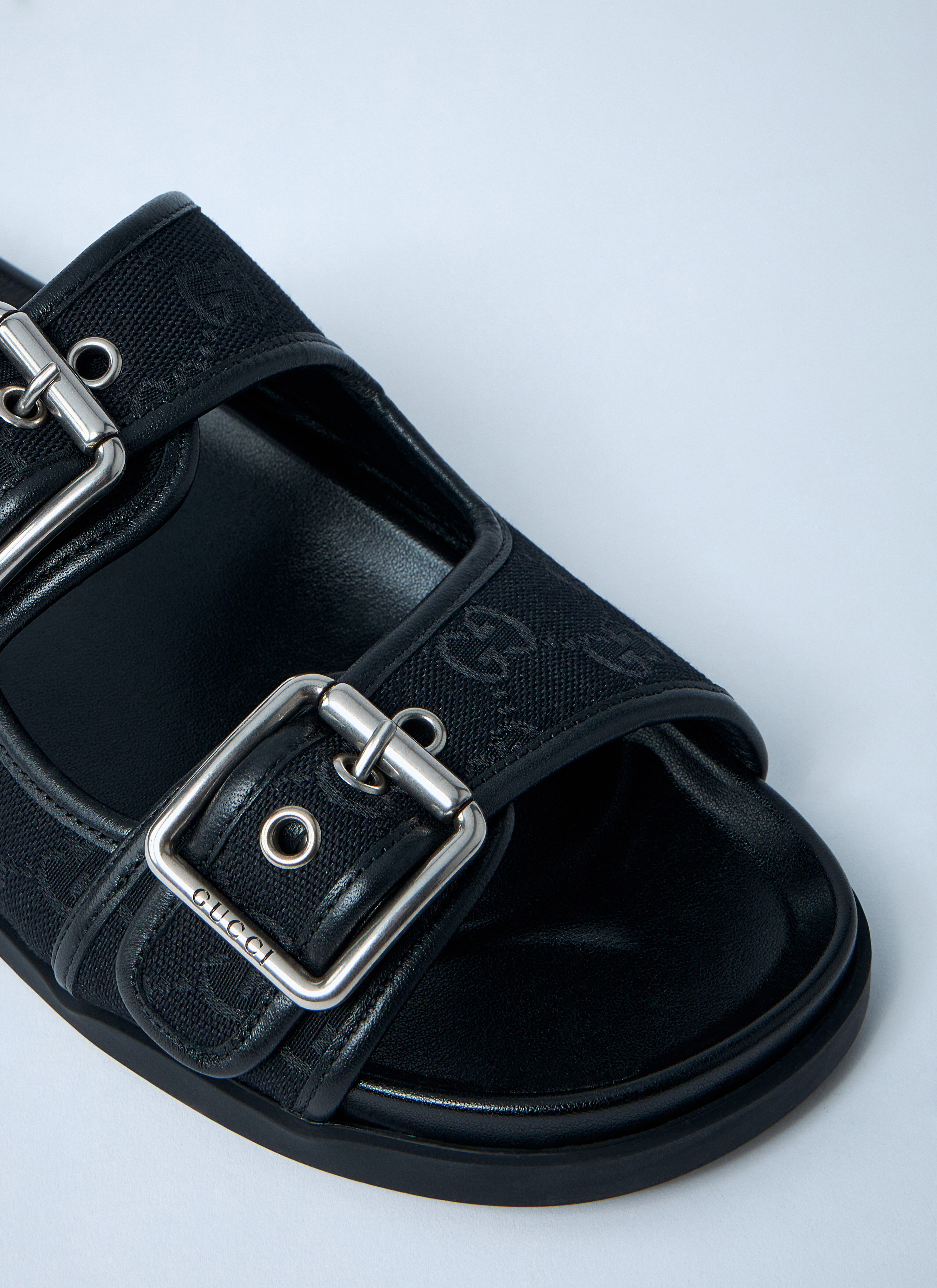 GG Slide Sandals With Buckles - 3