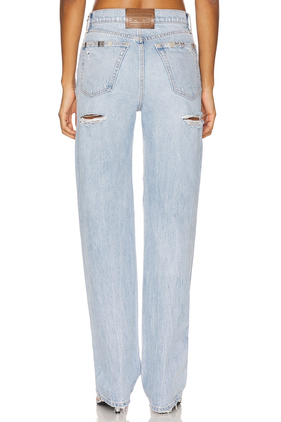 Distressed Ez Mid Rise Jean - 4