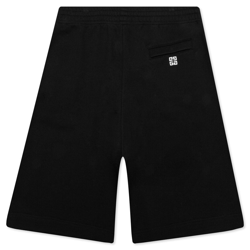 GIVENCHY BOXY FIT EMBROIDERED SHORTS - BLACK - 2