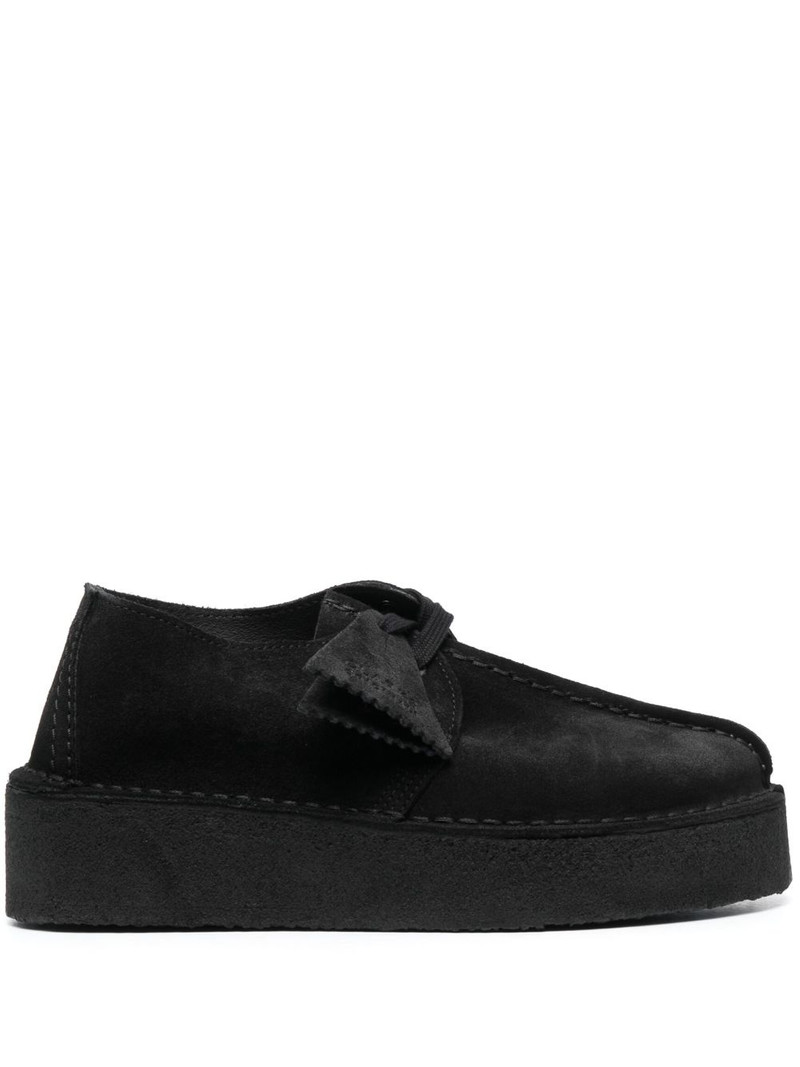 platform-sole leather sneakers 1