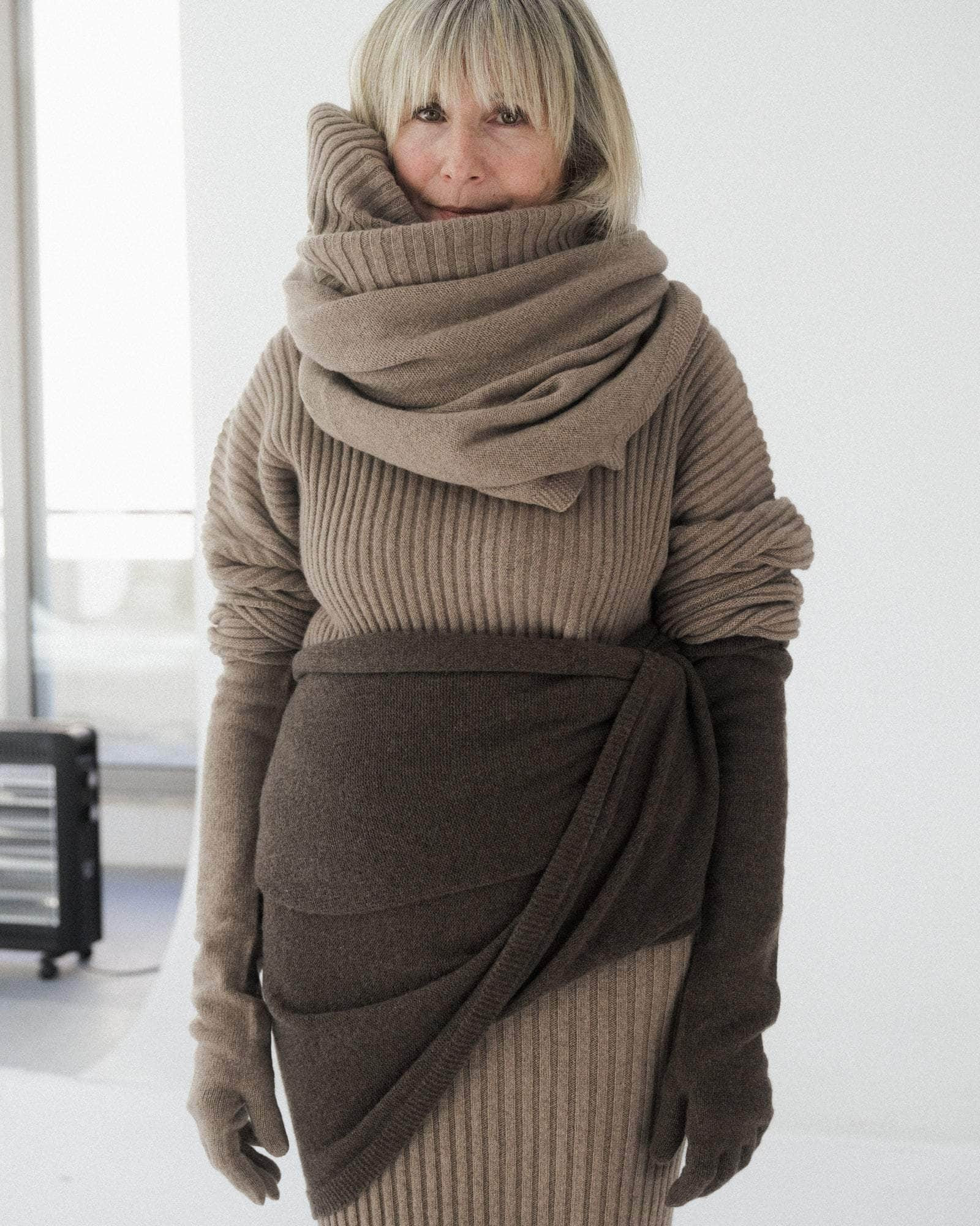 Kai Scarf Roll - Recycled Cashmere Rib - 2