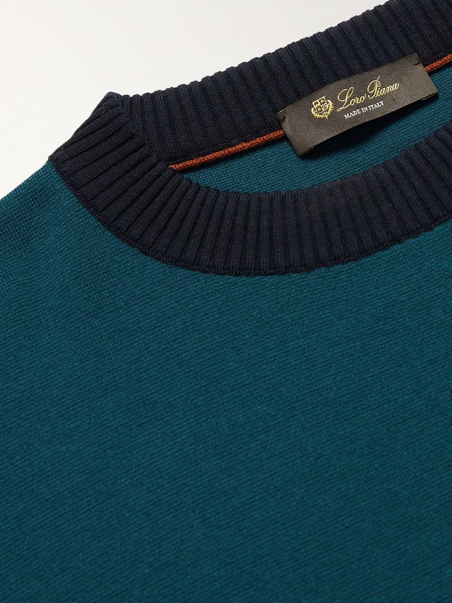 Colour-Block Virgin Wool Sweater - 5