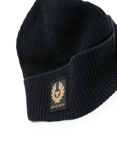 Belstaff logo-patch ribbed beanie outlook