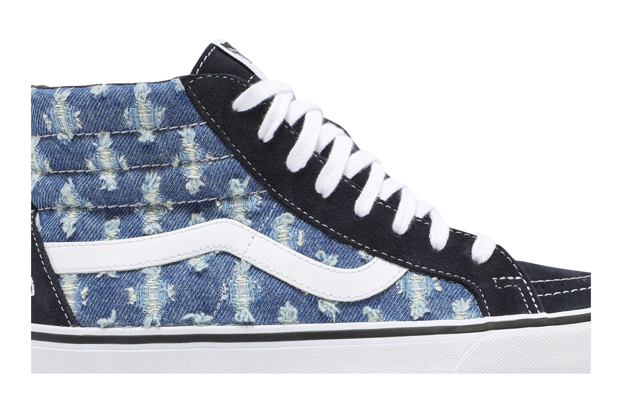 Supreme x Sk8-Hi 'Blue Hole Punch Denim' - 2