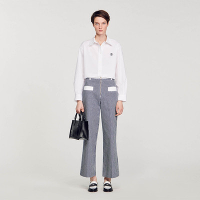 Sandro STRIPED TROUSERS outlook