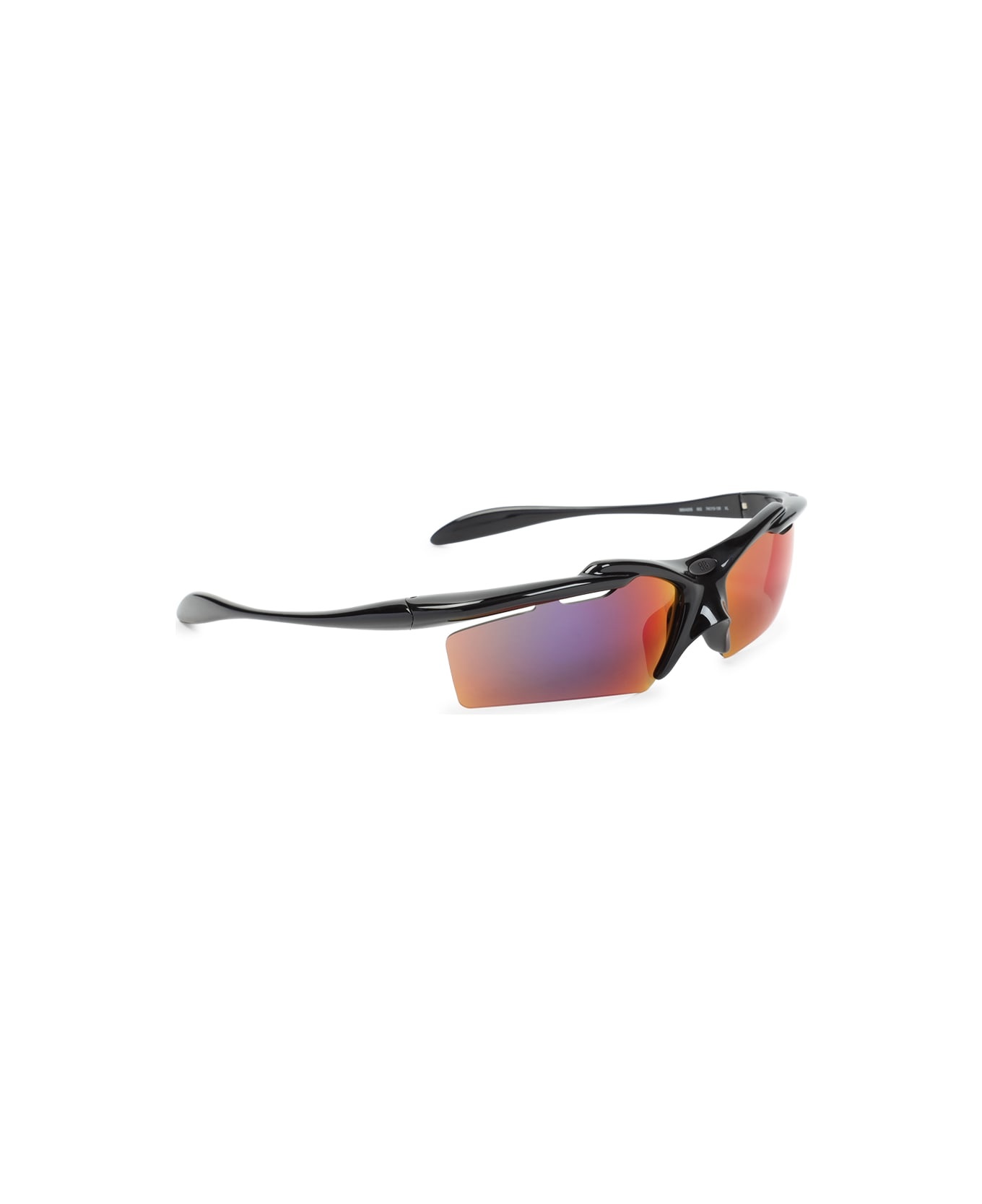 BALENCIAGA Black Acetate Turbo Rectangle Sunglasses