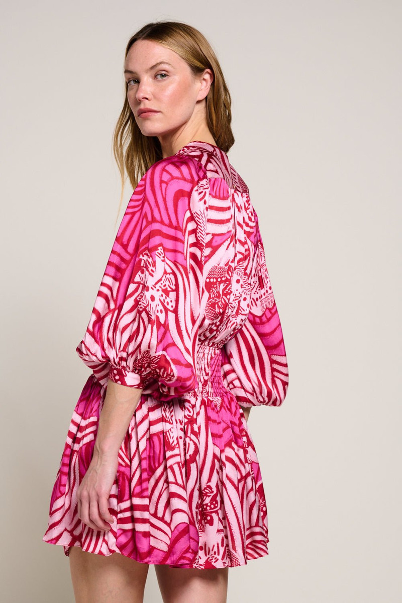 Mini Dress Colleen - Pink Japonism 3