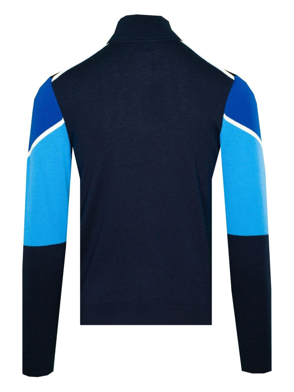 quarter-zip colour-block sweater - 2