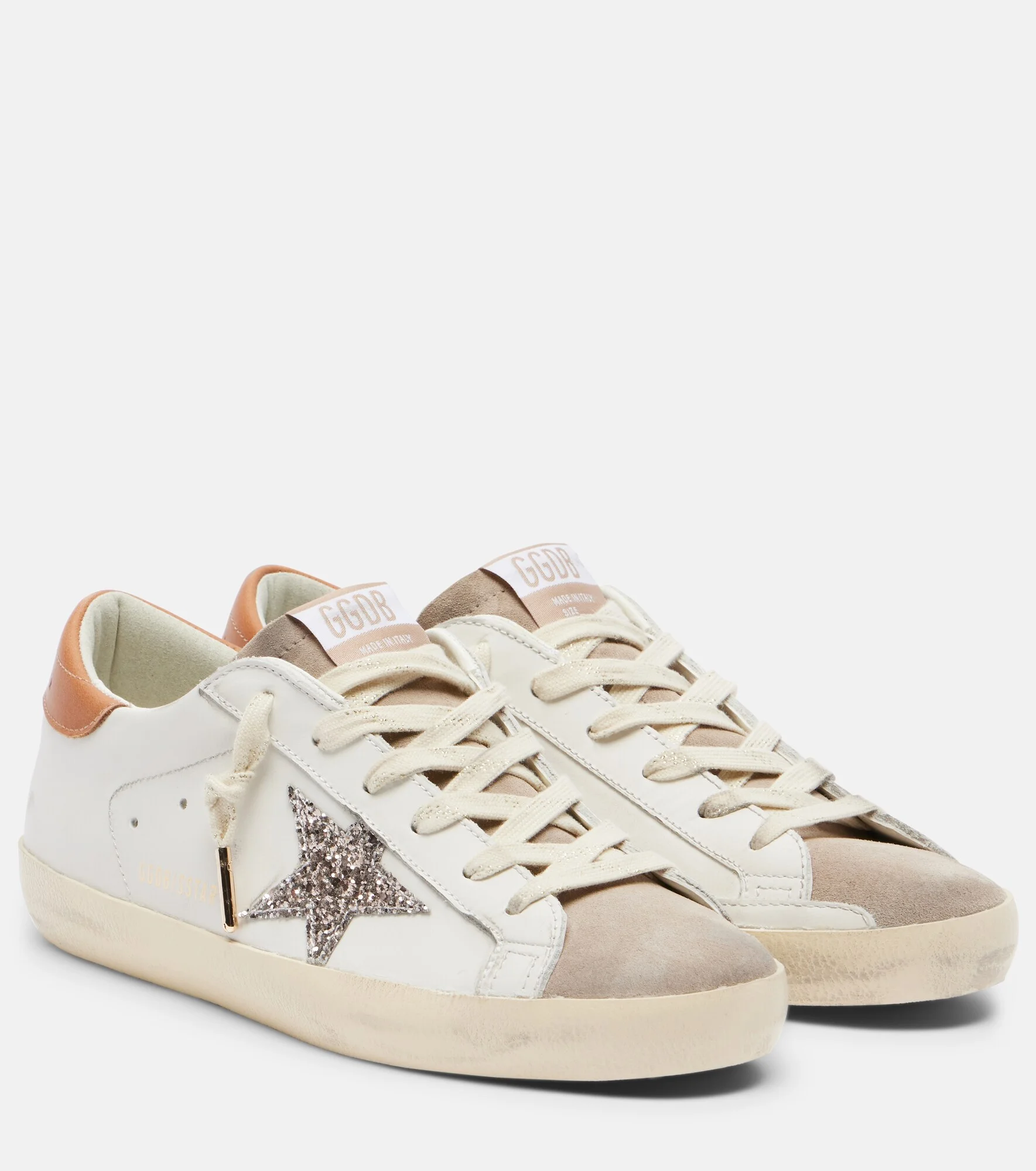Super-Star glitter leather sneakers - 1