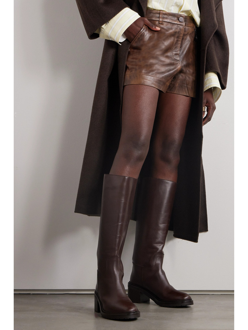 LEGRES 71 Leather Knee Boots outlook