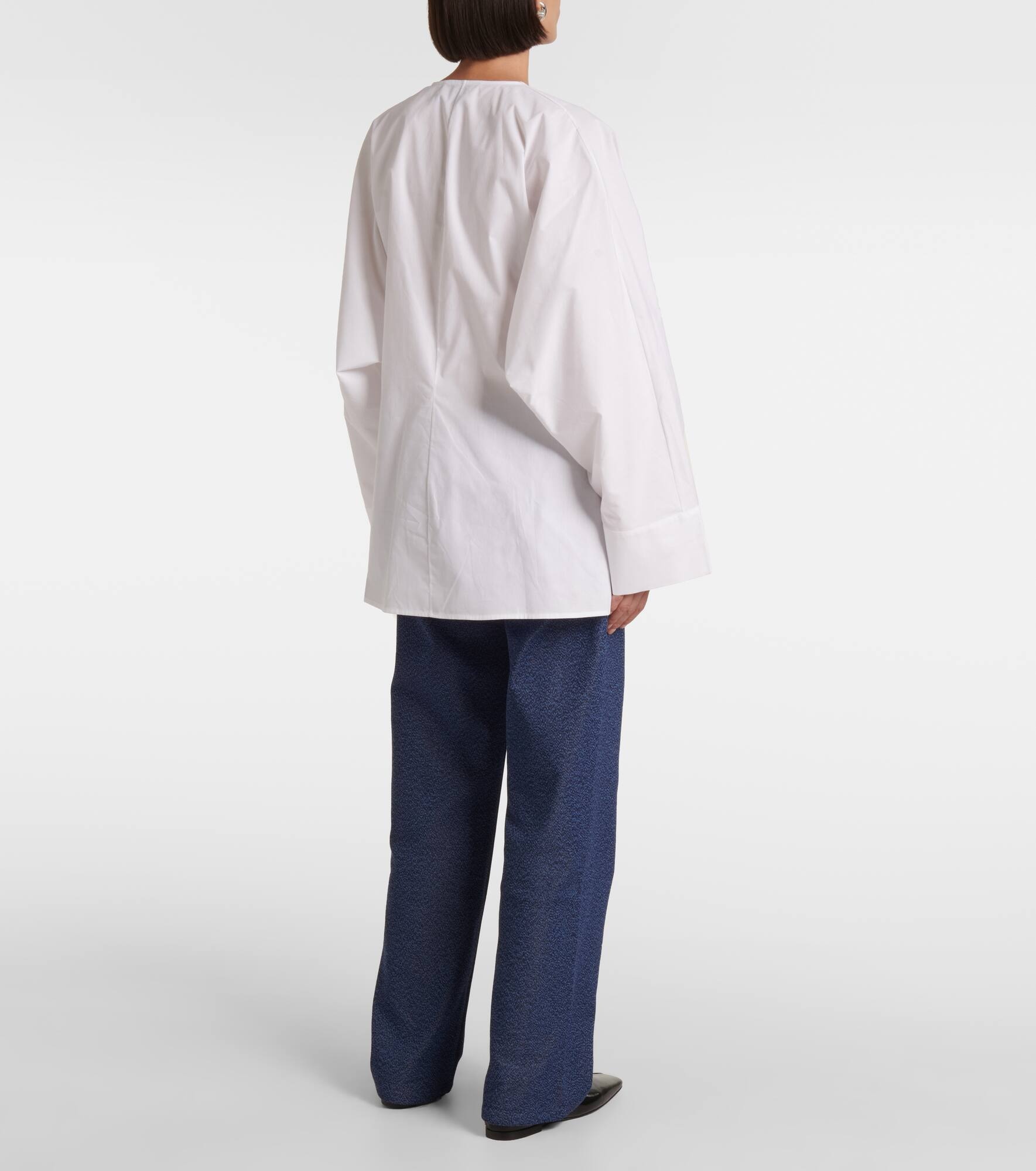 Destry gathered cotton poplin top - 3