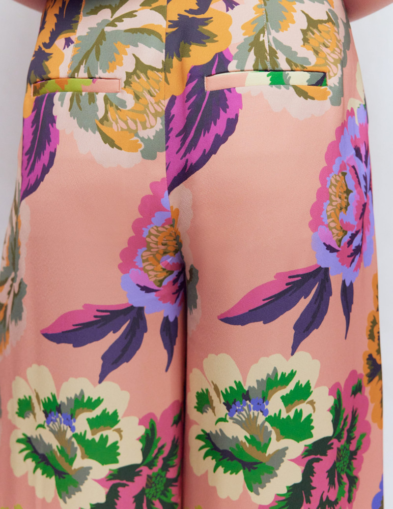 Regent Wide Leg Pants-Multi, Opulent Blossom 6