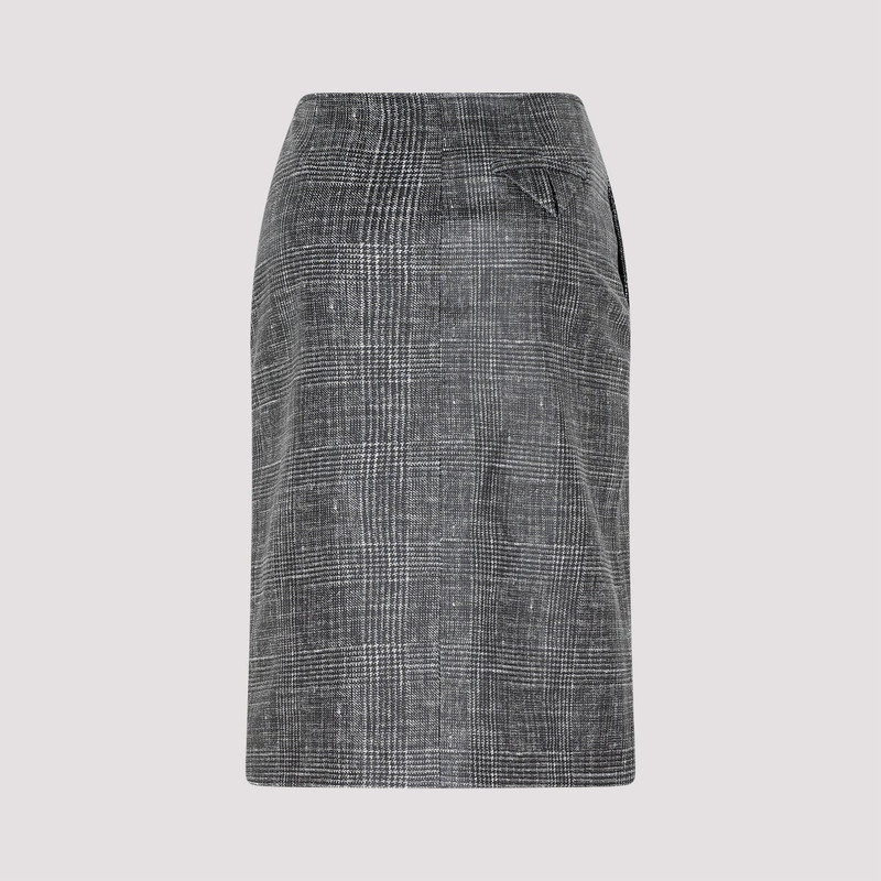 Bottega Veneta Printed Midi Leather Skirt 4