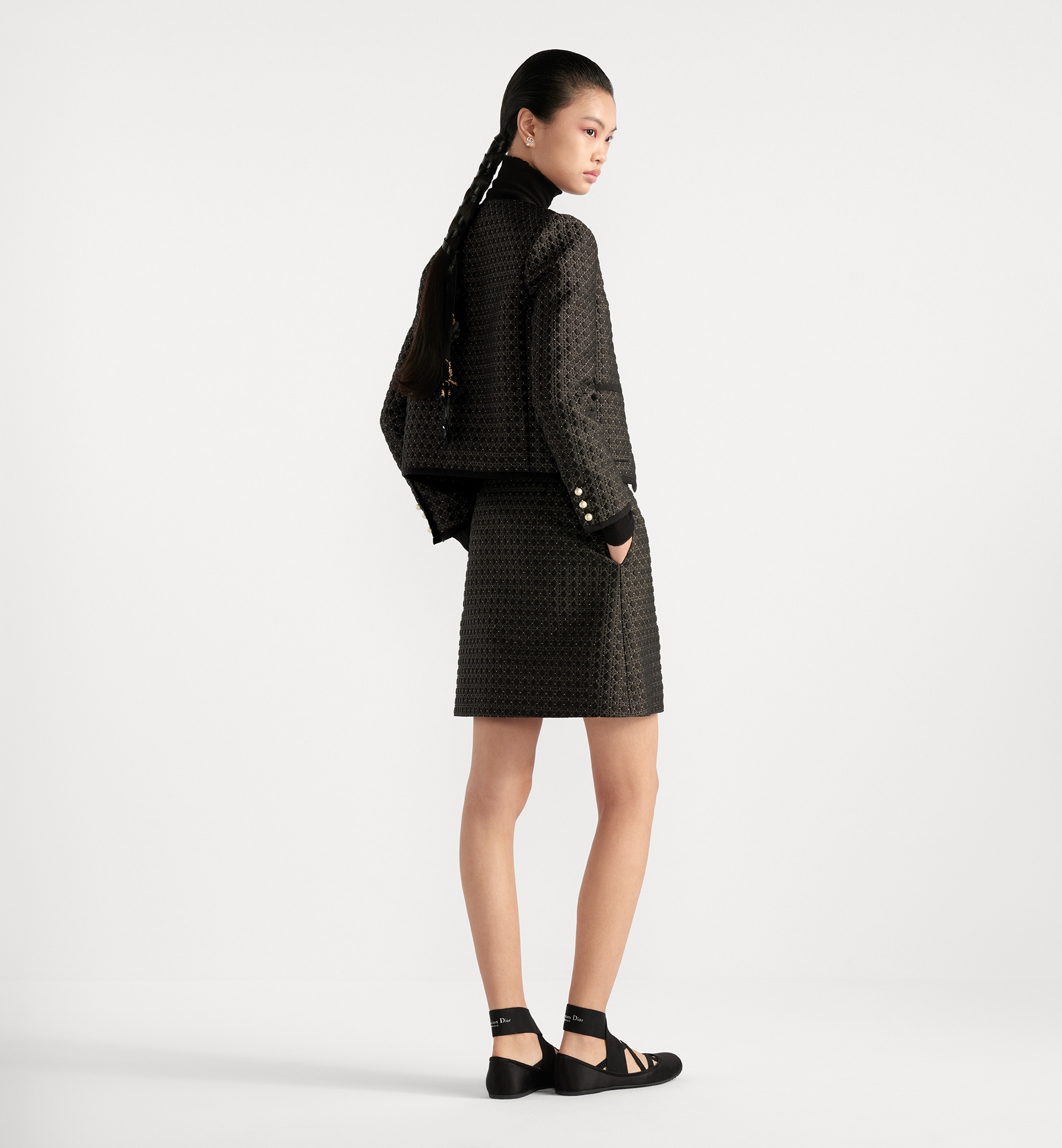 Microcannage Cropped Jacket - 3