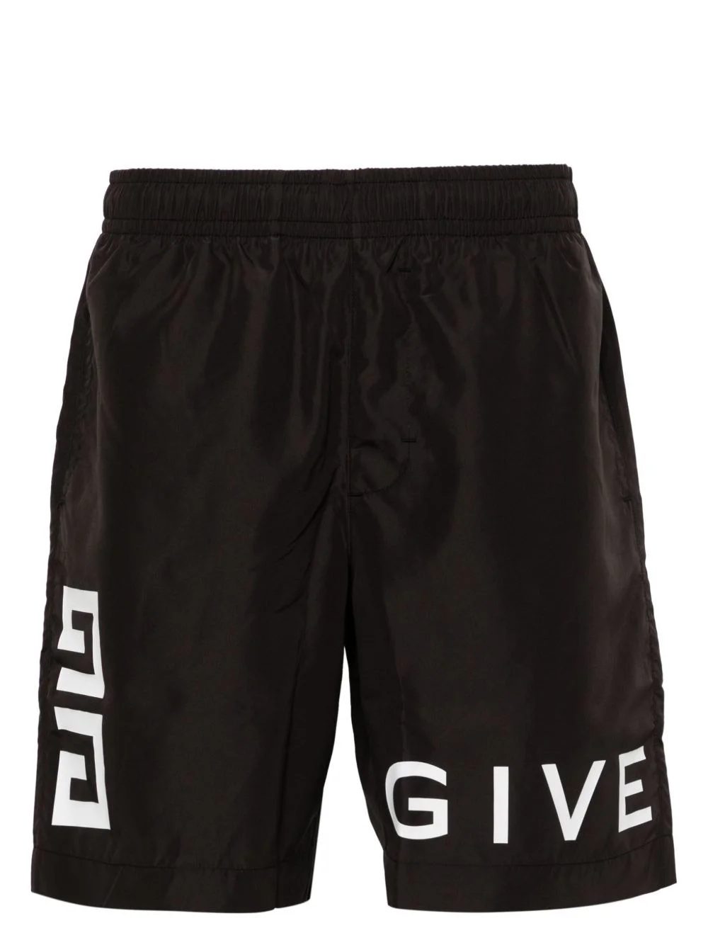 logo-print swim shorts - 1