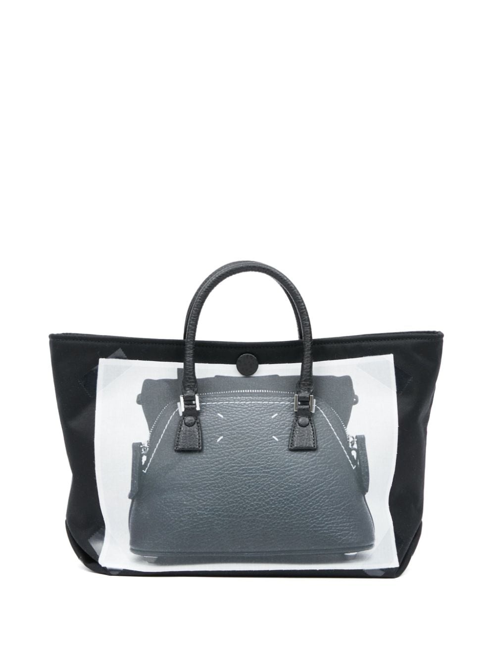 Maison Margiela micro 5AC trompe l'oeil tote bag | REVERSIBLE