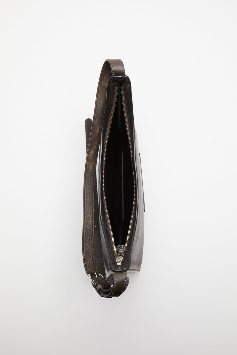 Acne Studios Platt shoulder bag - Dark brown/beige outlook
