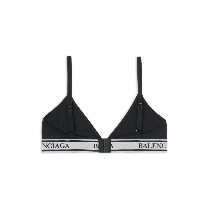 BALENCIAGA Women's Elastic Bra in Black outlook