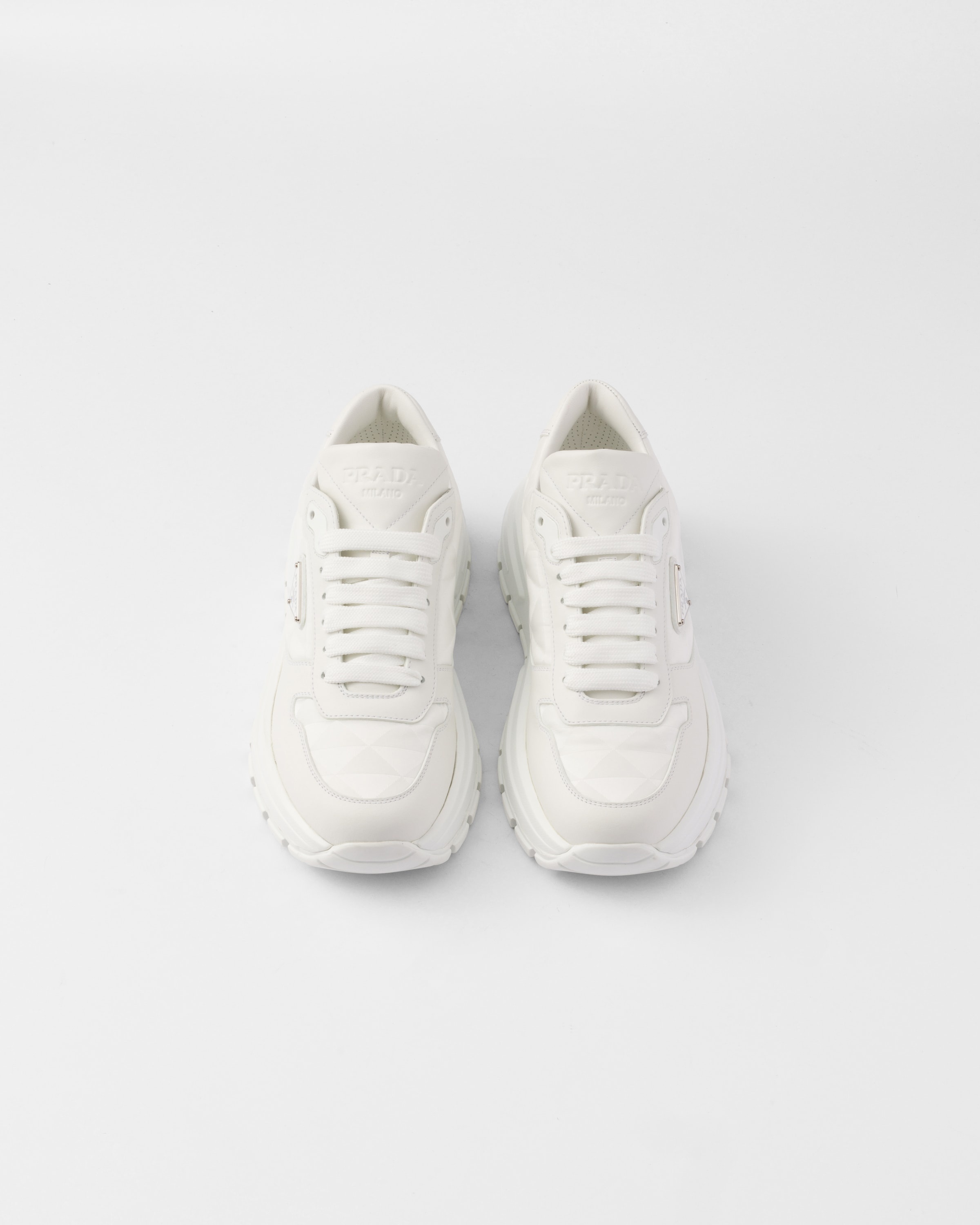 PRAX 01 Re-Nylon and leather sneakers - 4