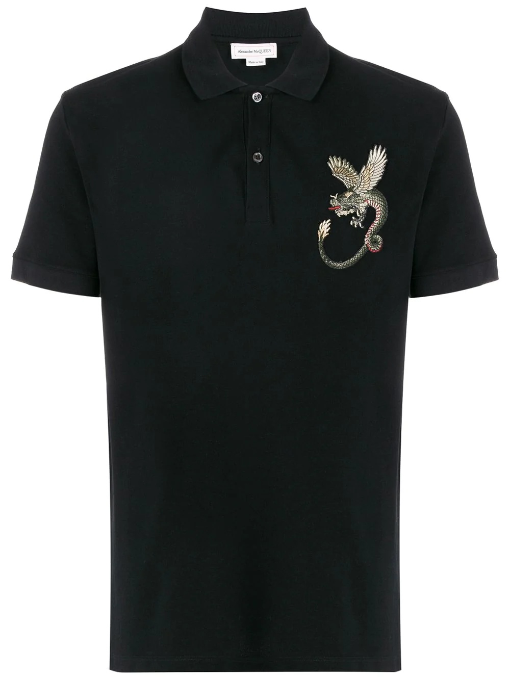 dragon patch polo shirt - 1