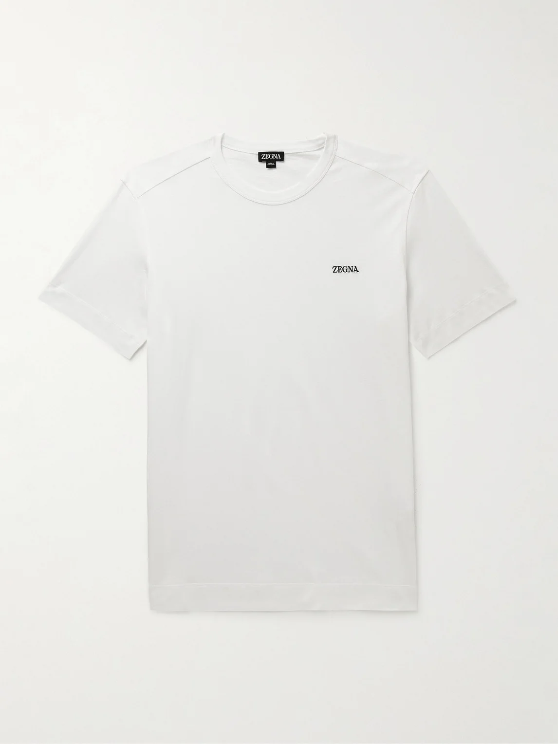 Slim-Fit Logo-Embroidered Cotton-Jersey T-Shirt - 1