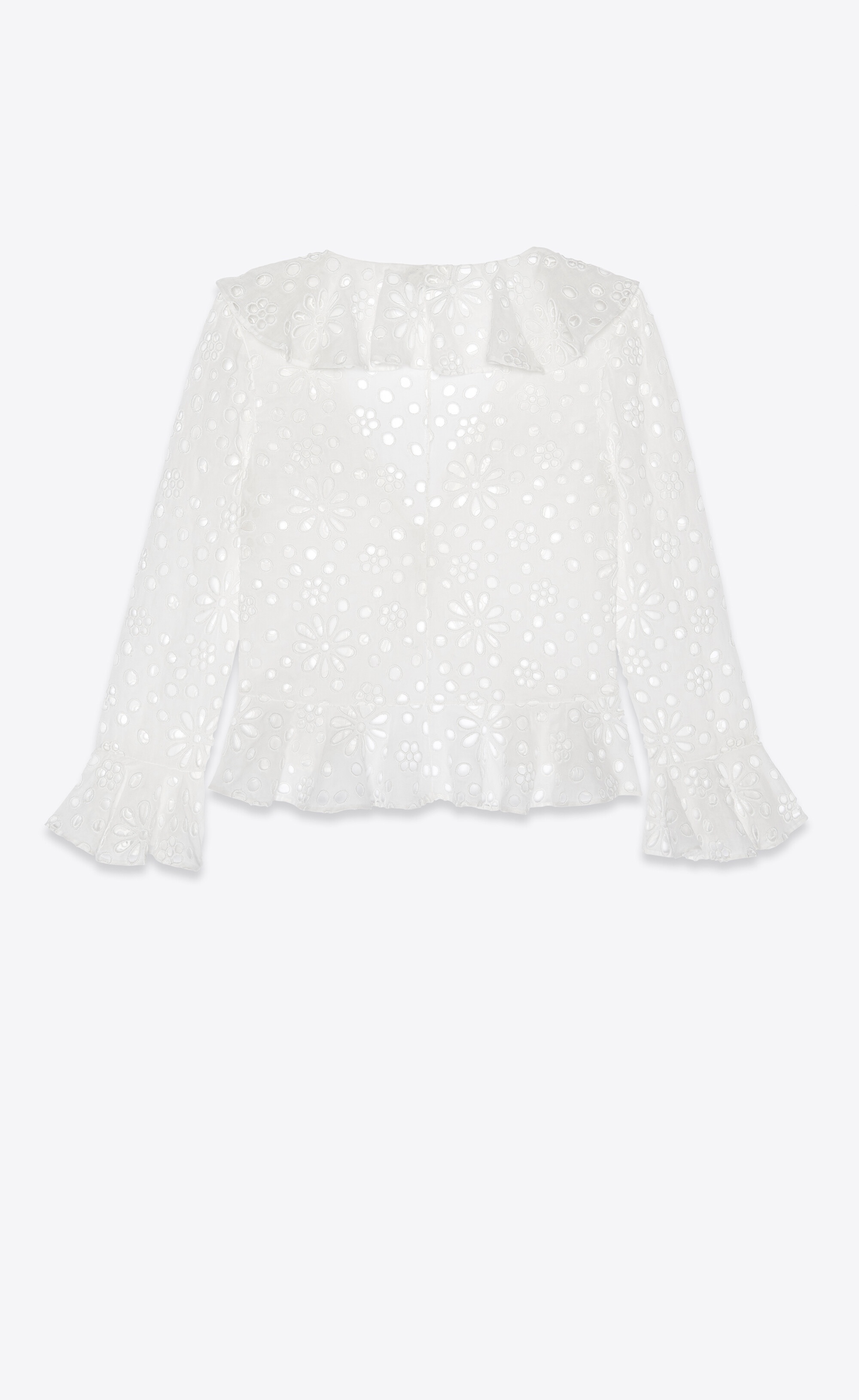 blouse in broderie anglaise cotton voile - 3