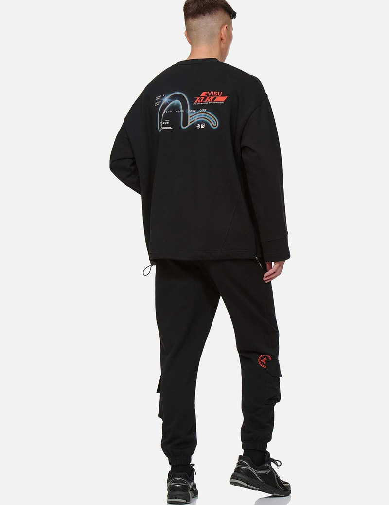 Eclipse Seagull Print Oversize Sweatshirt 6