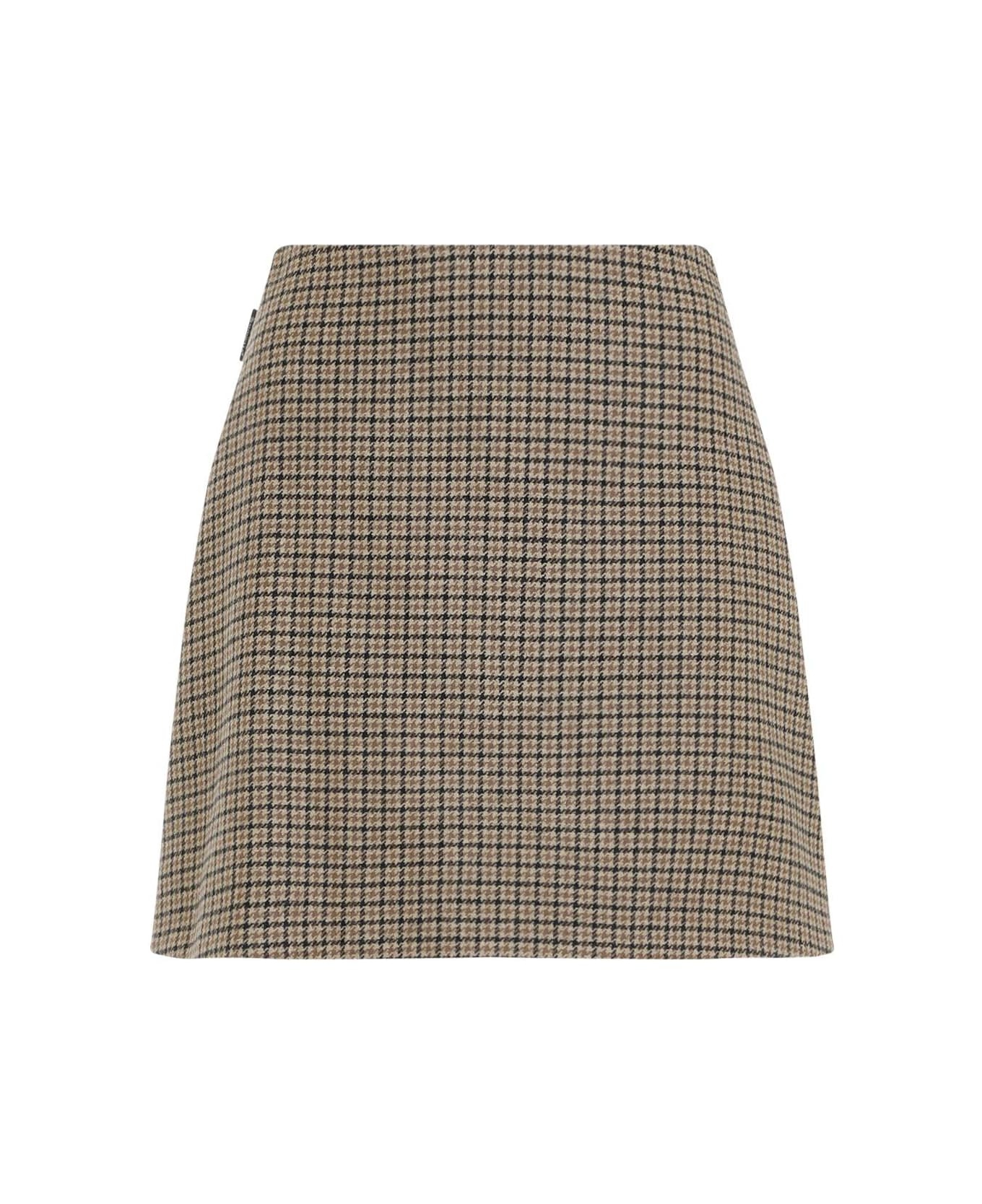 Checkered Skirt - 1