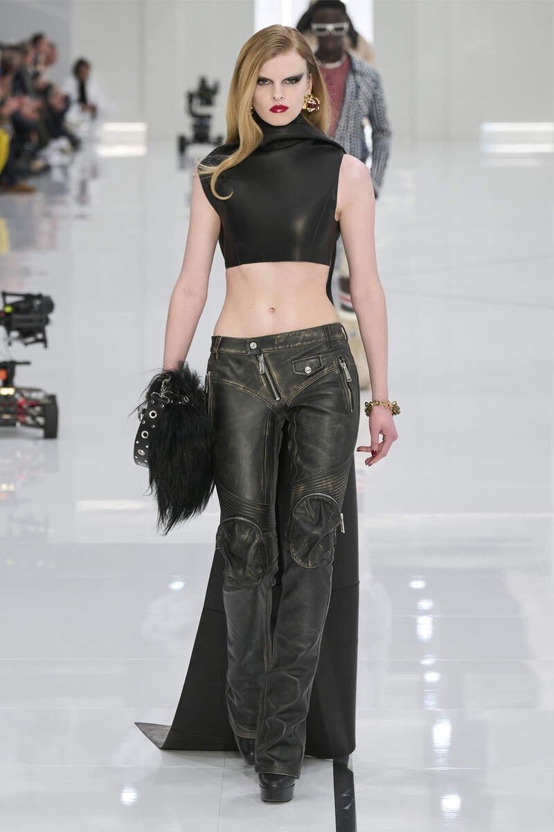 LEATHER OBI TOP - 7