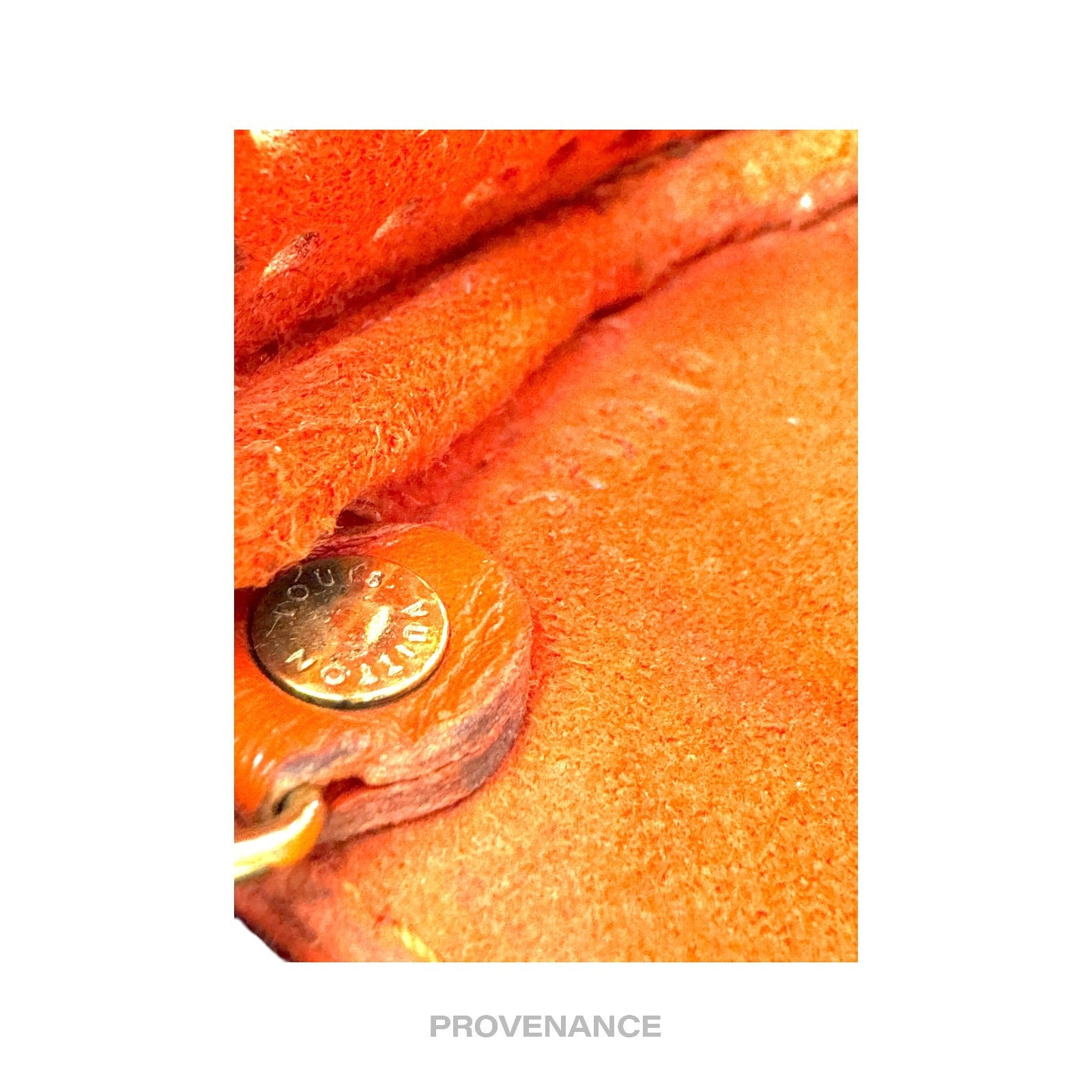 Louis Vuitton Key Pouch Cles - Perforated Monogram Orange - 9