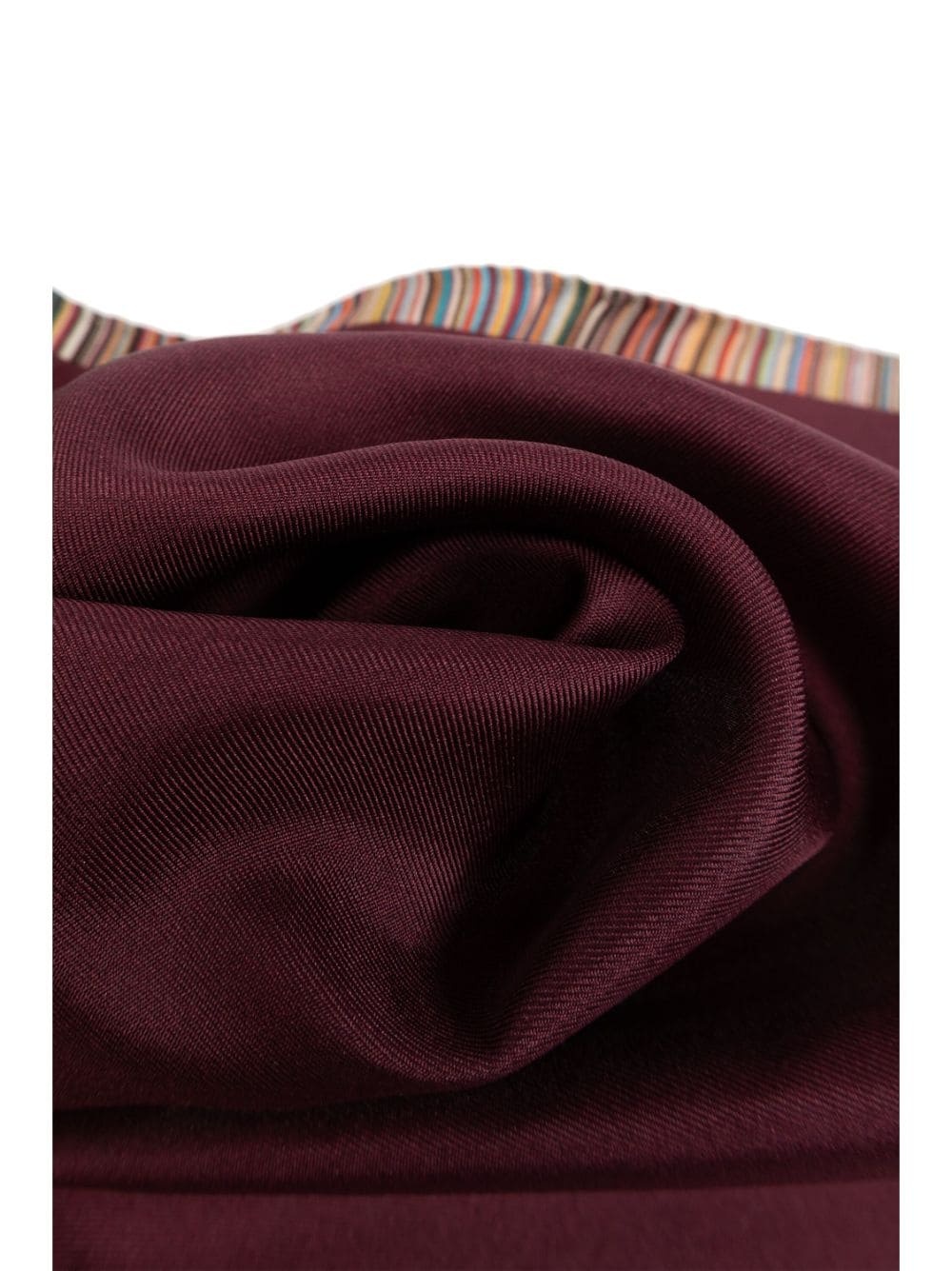 logo-print silk pocket square - 3