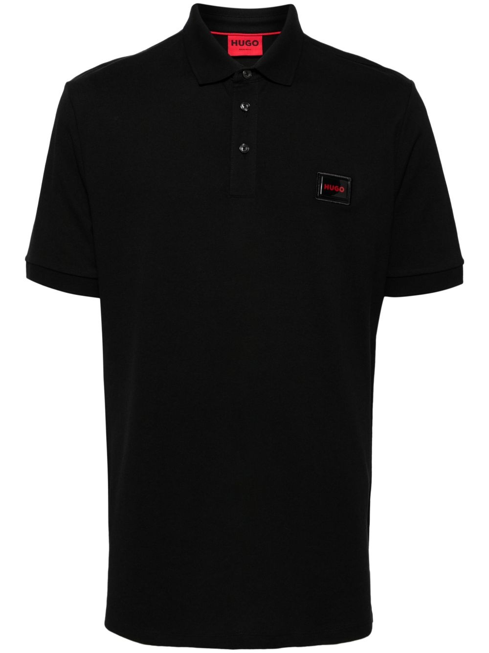 logo-appliqué polo shirt - 1