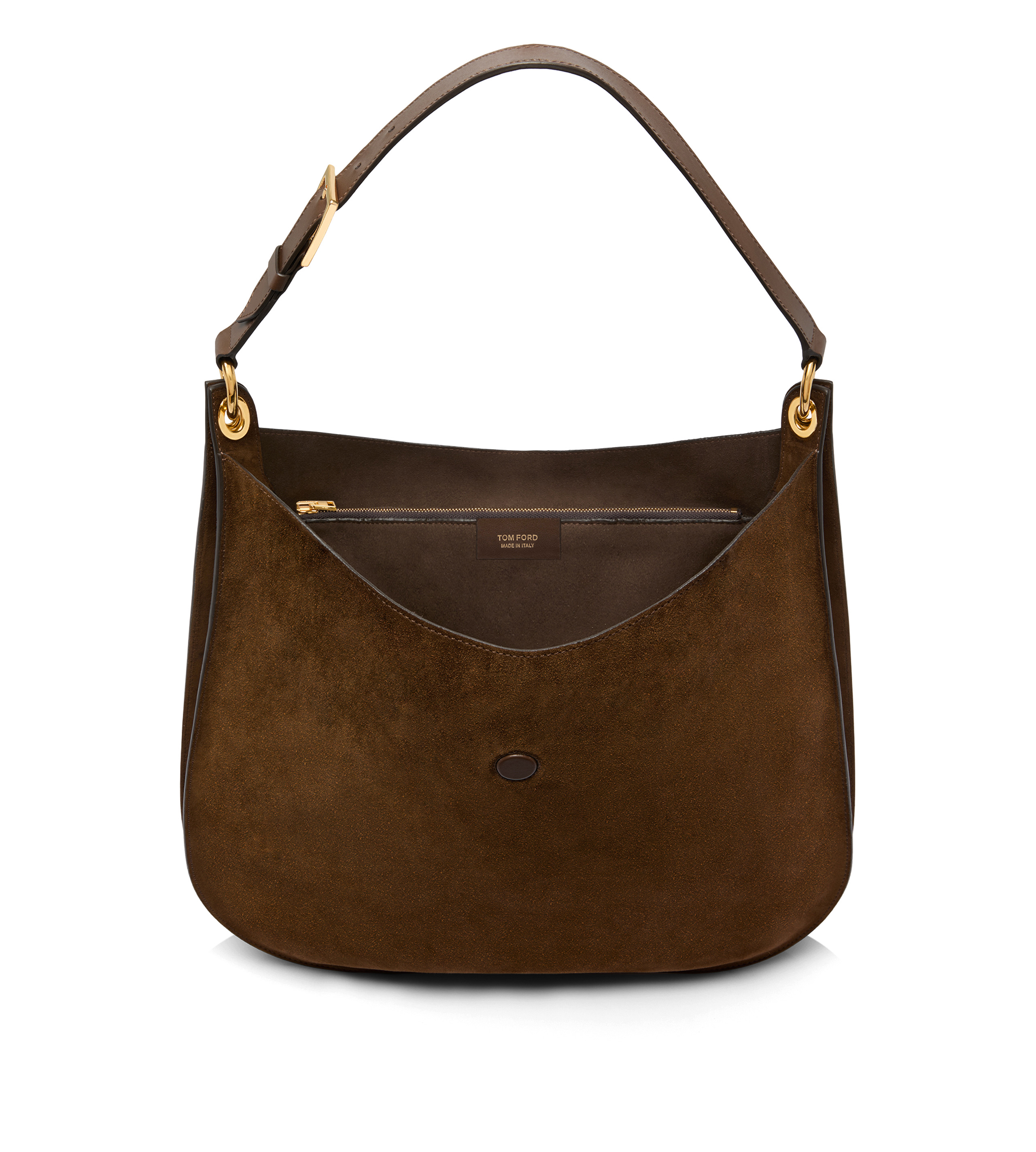 SUEDE LEATHER AND SMOOTH LEATHER TARA LARGE CROSSBODY - 4
