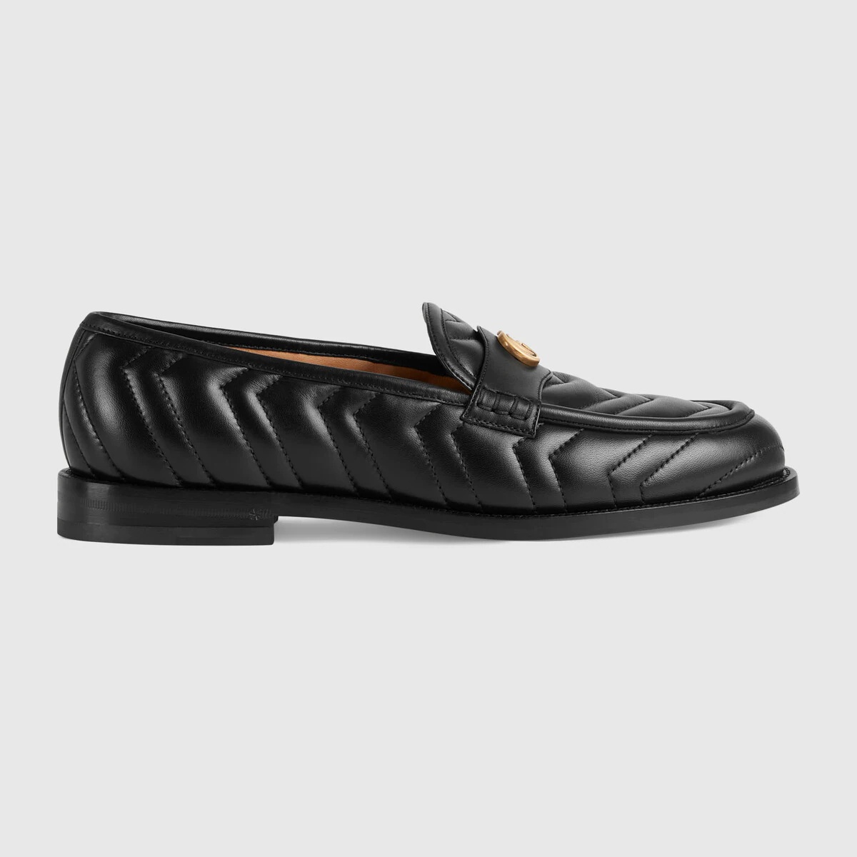 Men's matelassé loafer with Double G - 1