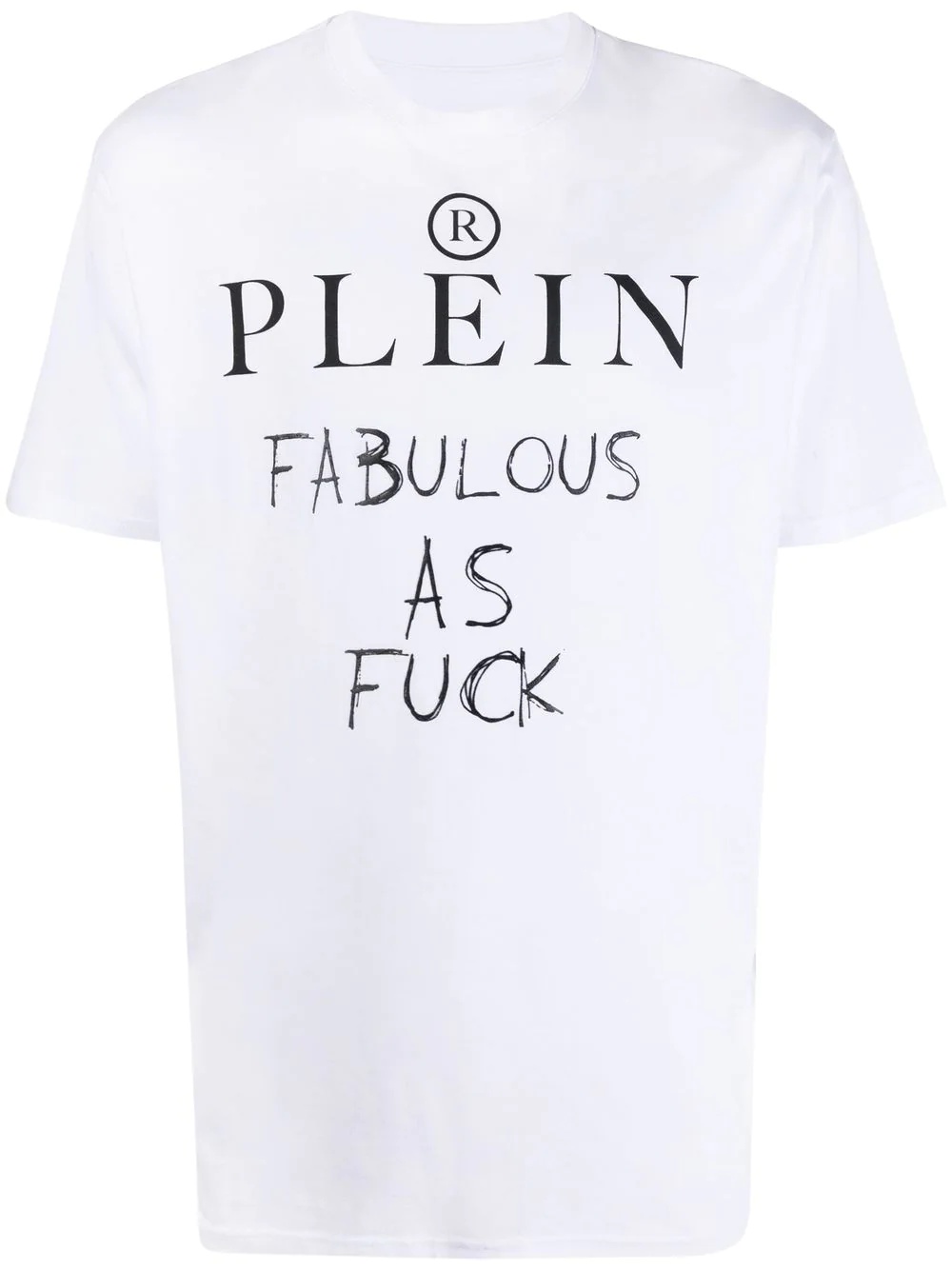 slogan print T-shirt - 1