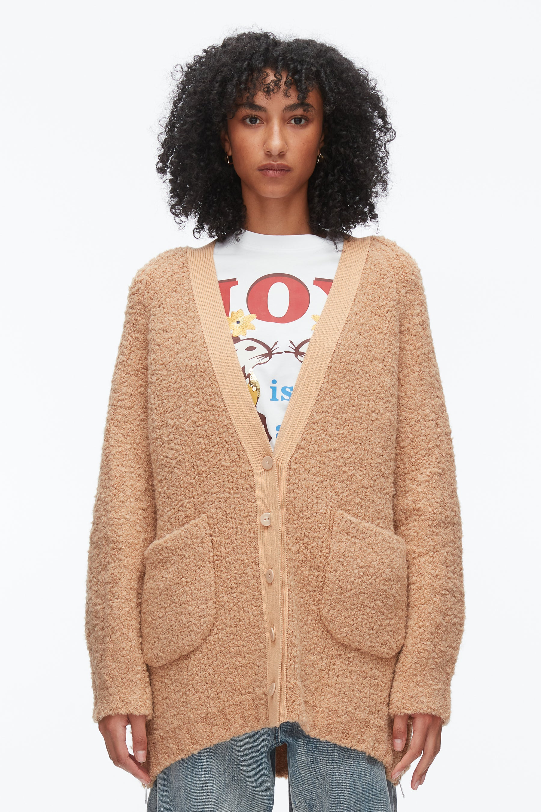 Boucle Cardigan Coat - 3