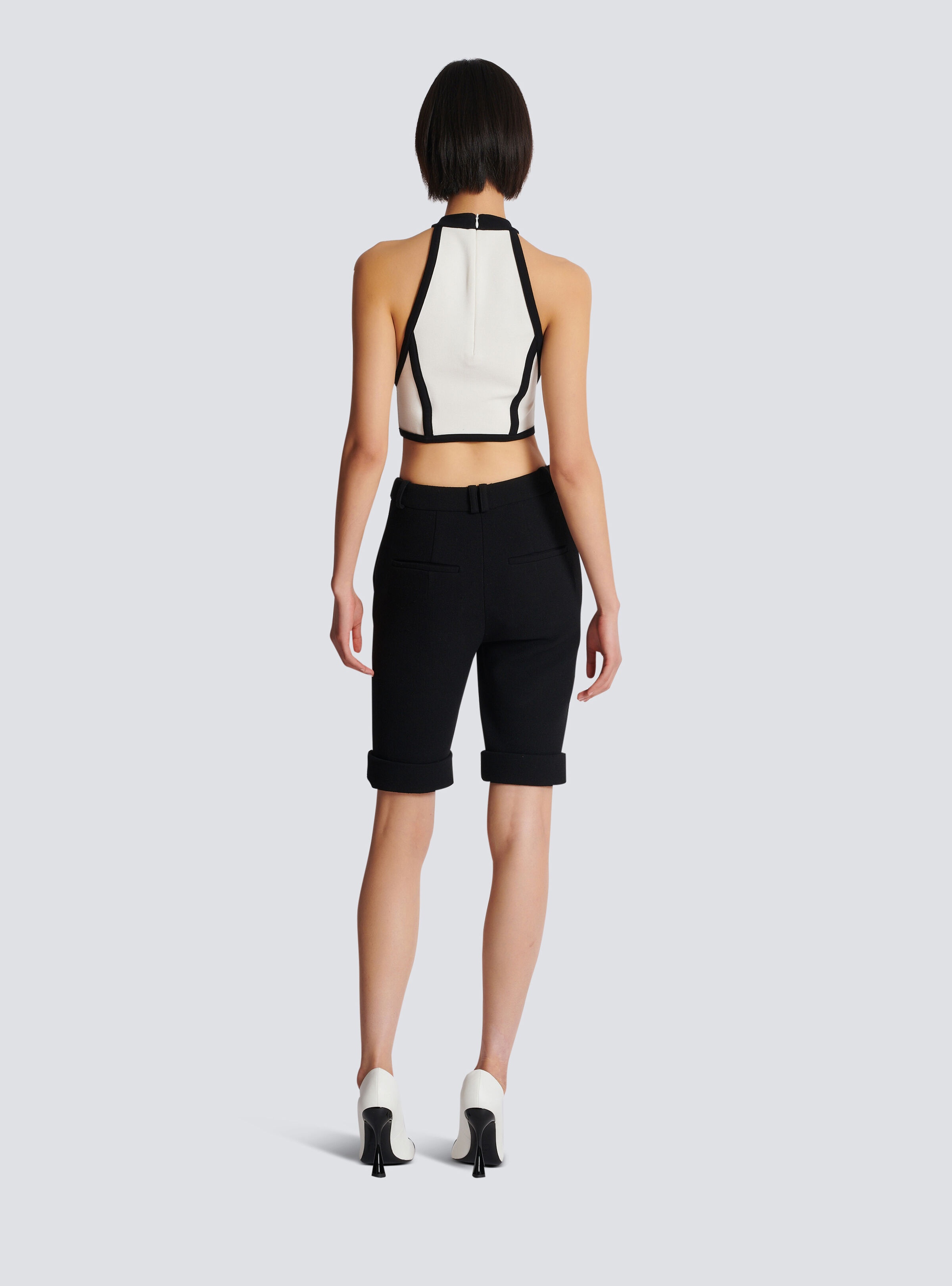 Cycling shorts in double crepe - 4