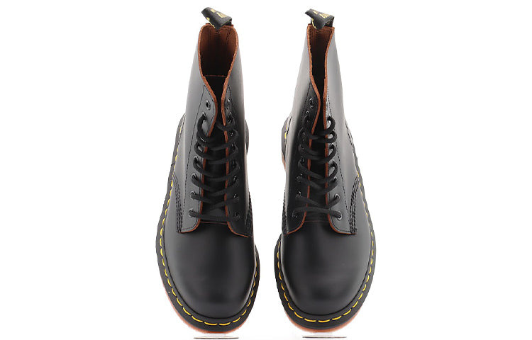 Dr. Martens 1460 Vintage Made In England Lace Up Boot 'Black Quilon' 12308001 - 5