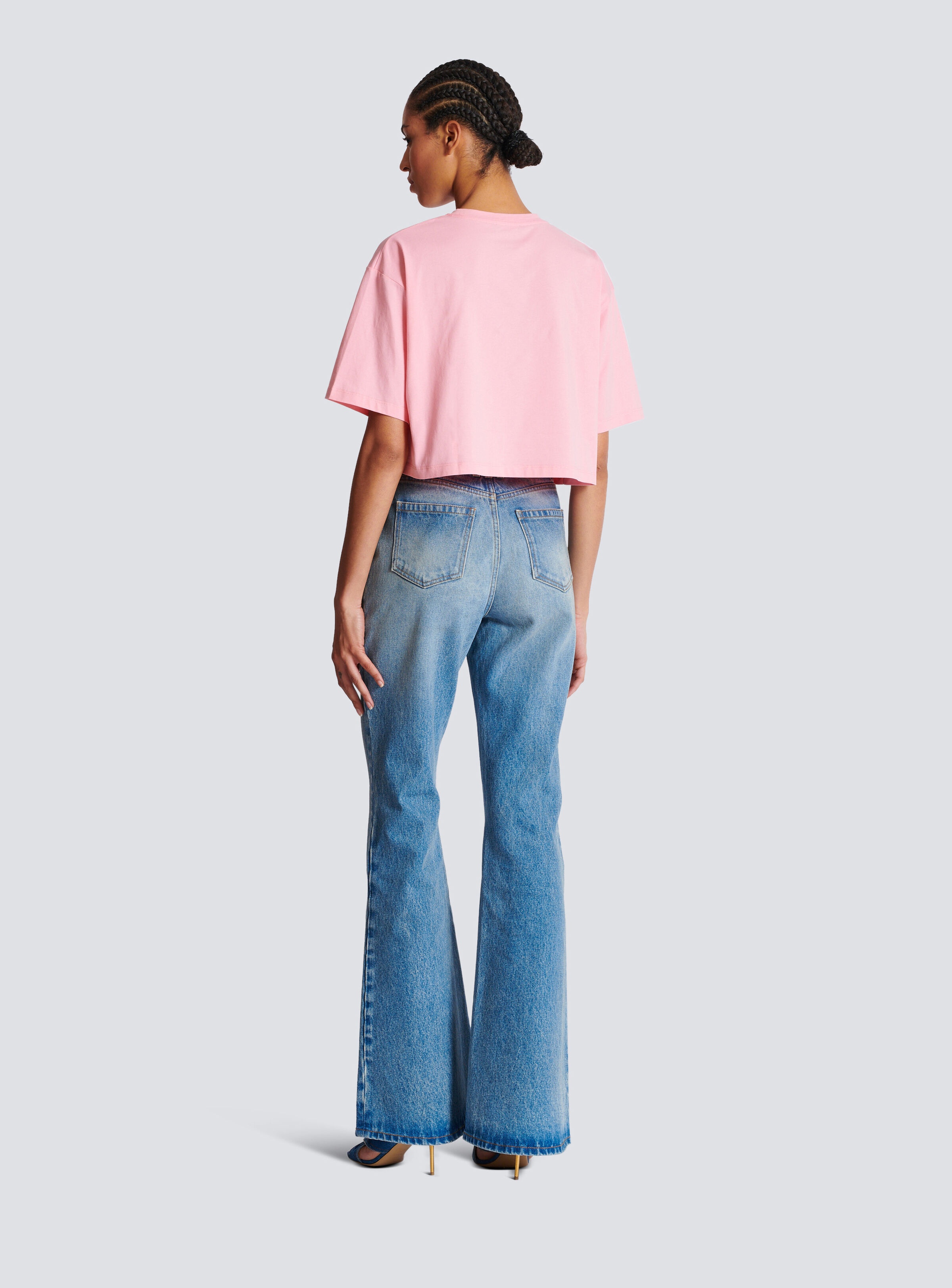 T-shirt with Balmain Paris print - 4