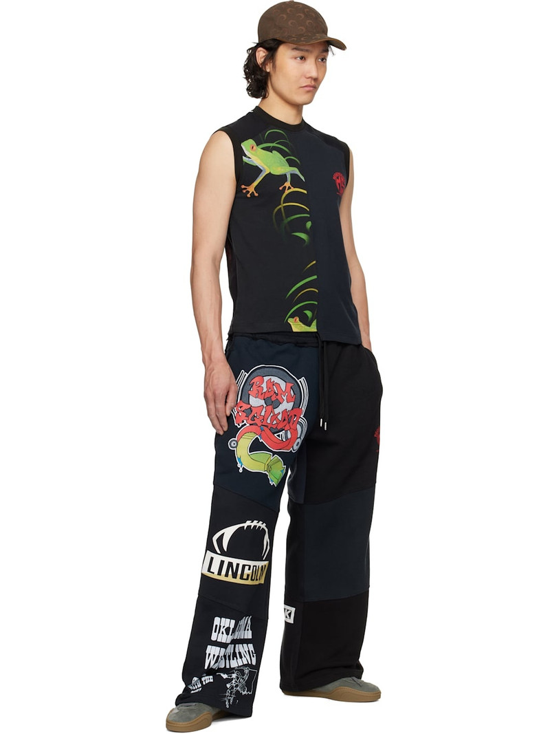 Marine Serre Black Regenerated Graphic Sweatshirts Sweatpants outlook