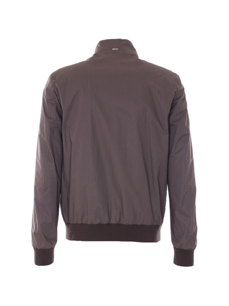 Herno zip high-neck jacket outlook