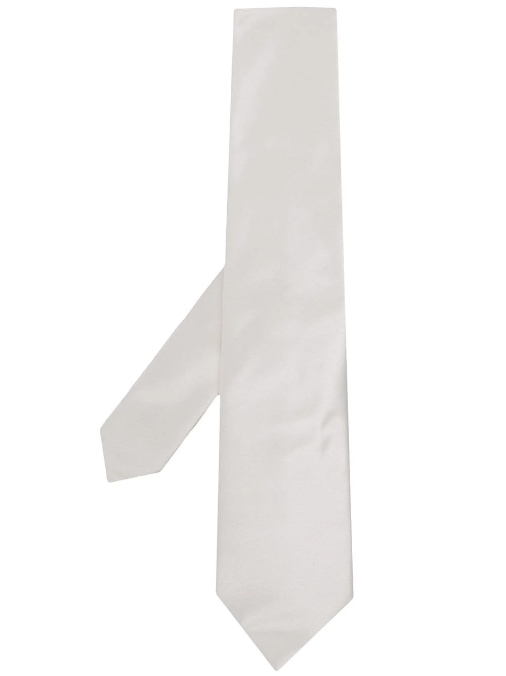 pointed silk tie - 1