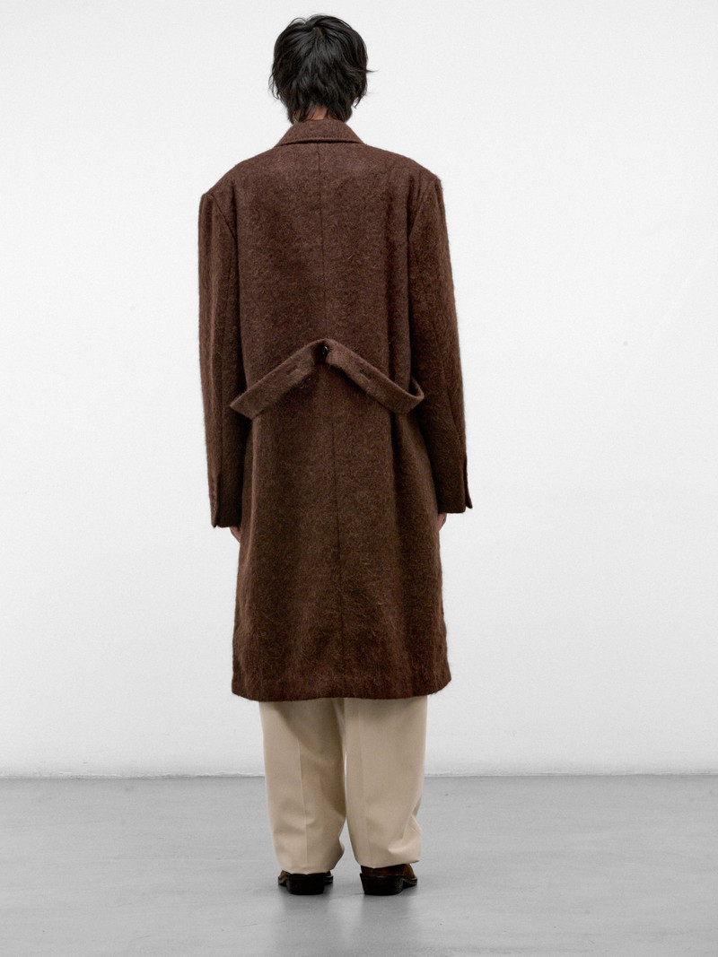 Brown Mohair Double-Breasted Coat 3