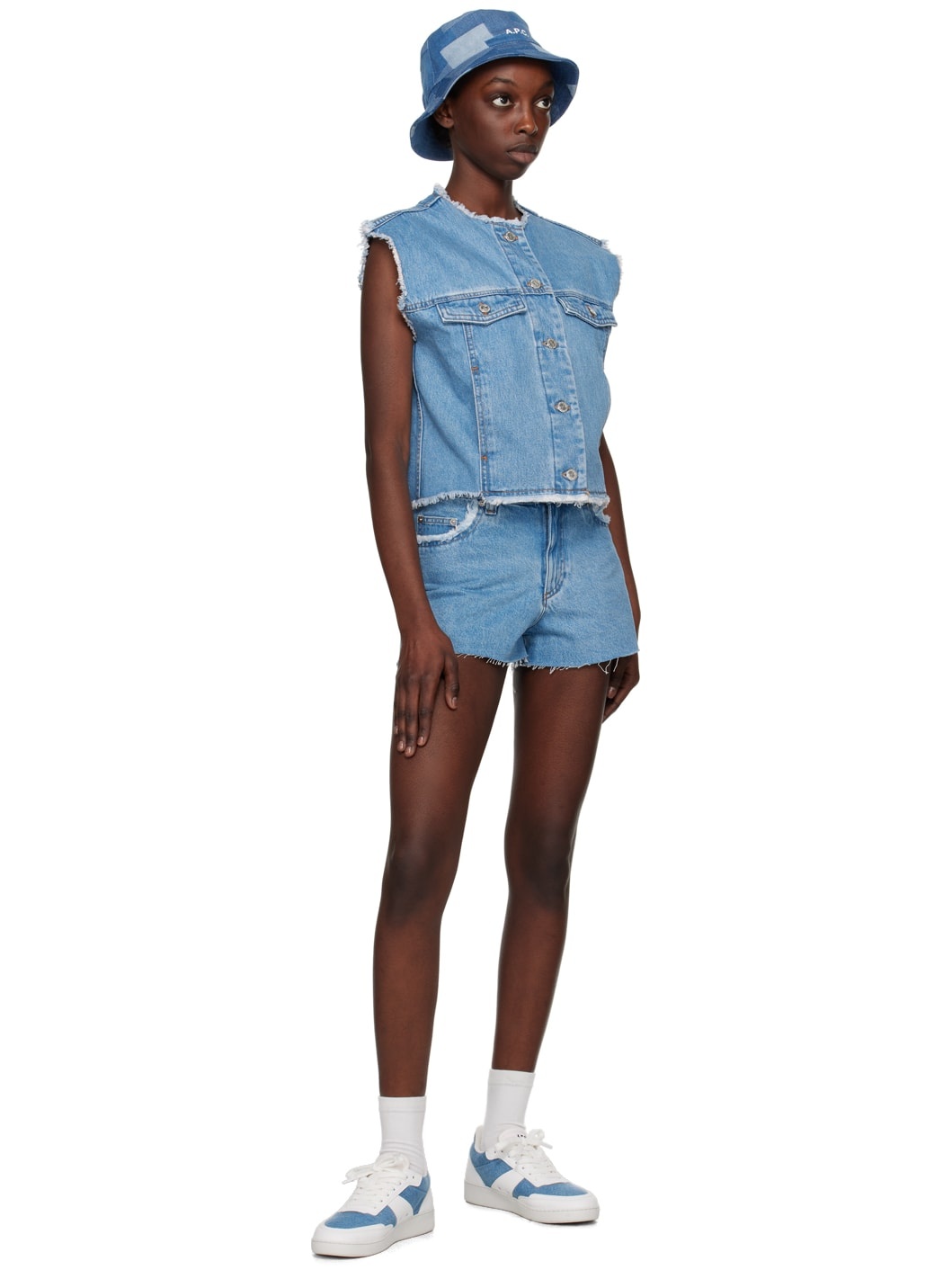Blue Barbara Denim Vest - 4