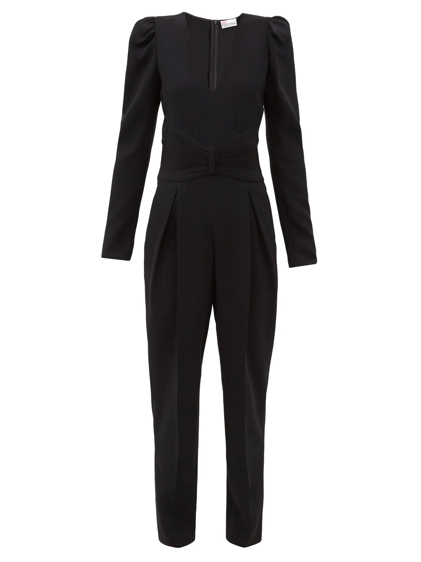 Pleated crepe jumpsuit - 1