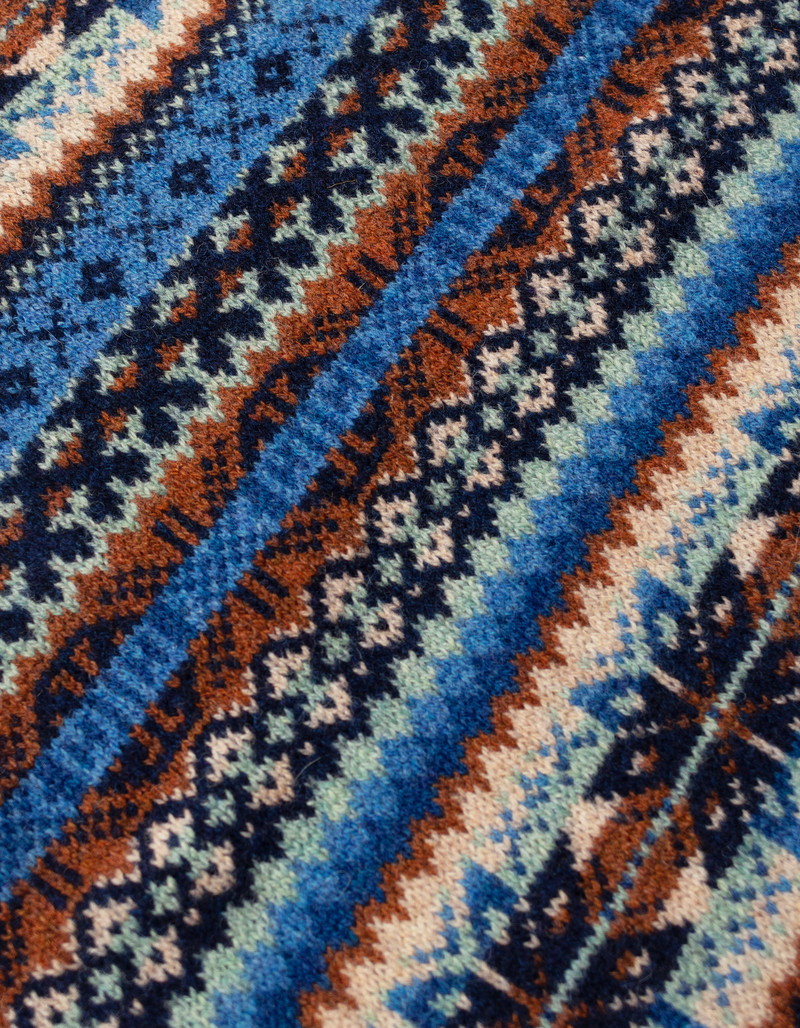 J. PRESS MADE-IN-SCOTLAND NAVY FAIR ISLE SWEATER VEST outlook