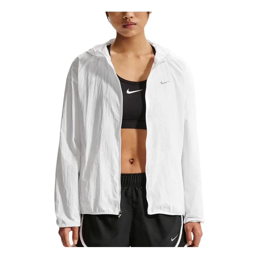 (WMNS) Nike Tempo UV Protection Lightweight Jacket 'White' IH7974-100 - 1
